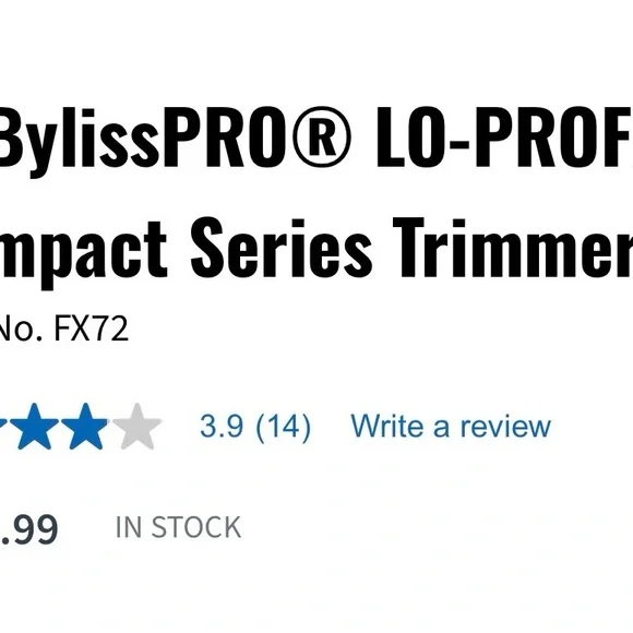 BaBylissPRO LO-PROFX Compact Series Blue Cordless Trimmer